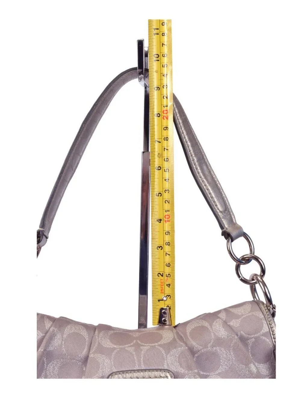 Authentic COACH SOHO #F18905 Silver Metallic Shoulder Bag (Hangtag Added) - Picture 9 of 11